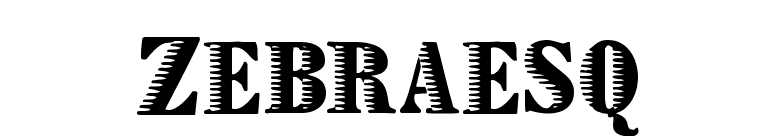 Zebraesq font preview