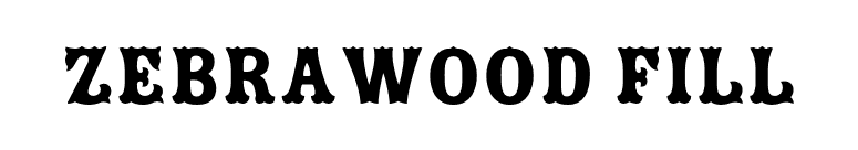 Zebrawood Fill font preview