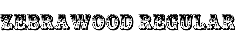 Zebrawood Regular font preview