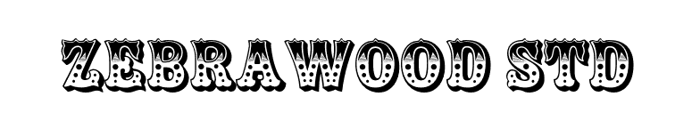 Zebrawood Std font preview
