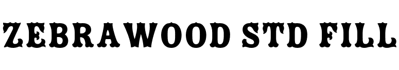 Zebrawood Std Fill font preview