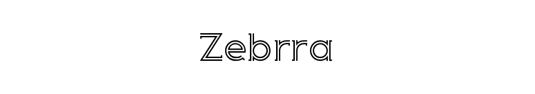 Zebrra font preview