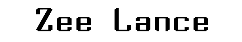 Zee Lance font preview