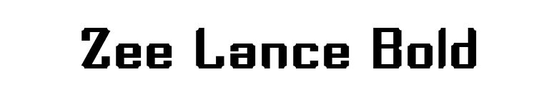 Zee Lance Bold font preview