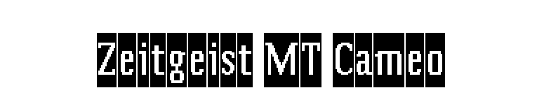 Zeitgeist MT Cameo font preview