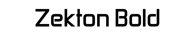 Zekton Bold font preview