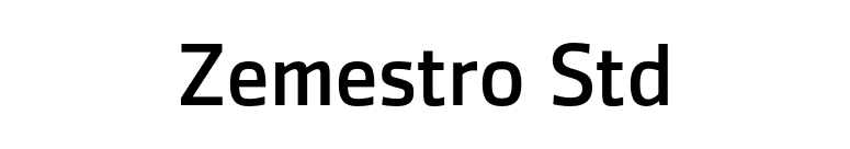 Zemestro Std font preview
