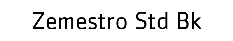 Zemestro Std Bk font preview
