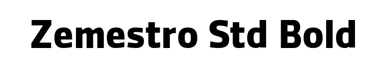 Zemestro Std Bold font preview