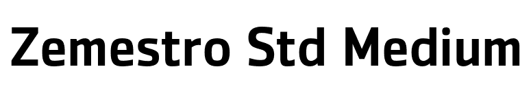 Zemestro Std Medium font preview