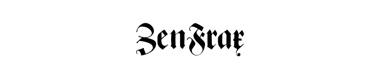 ZenFrax font preview