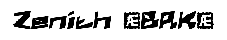 Zenith (BRK) font preview