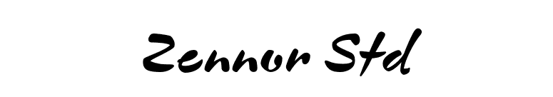 Zennor Std font preview