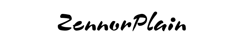 ZennorPlain font preview