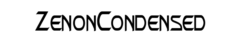 ZenonCondensed font preview