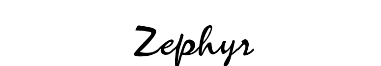 Zephyr font preview
