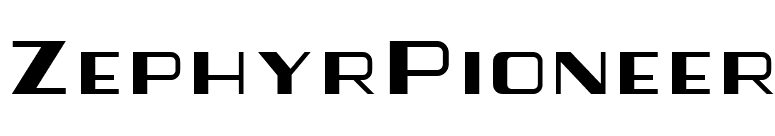 ZephyrPioneer font preview