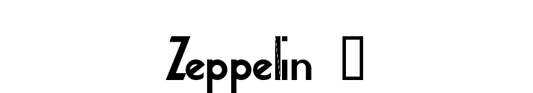 Zeppelin 2 font preview
