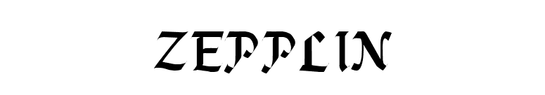 ZEPPLIN font preview