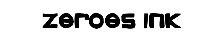 Zeroes Ink font preview