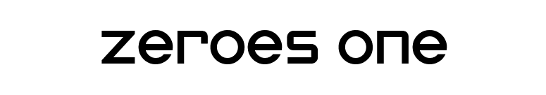 Zeroes One font preview