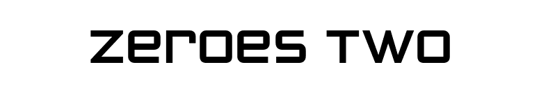 Zeroes Two font preview