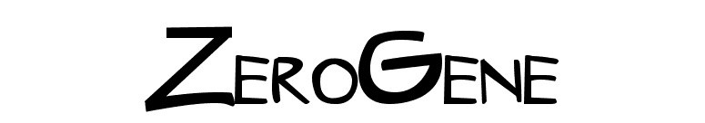 ZeroGene font preview