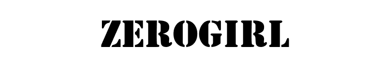 ZeroGirl font preview