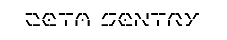 Zeta Sentry font preview
