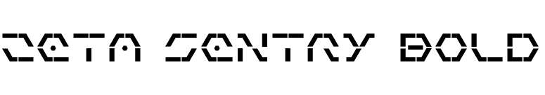 Zeta Sentry Bold font preview