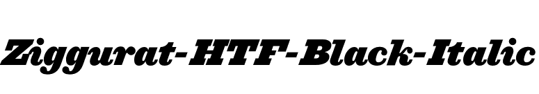 Ziggurat-HTF-Black-Italic font preview