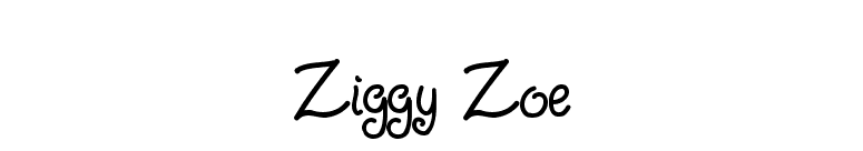 Ziggy Zoe font preview
