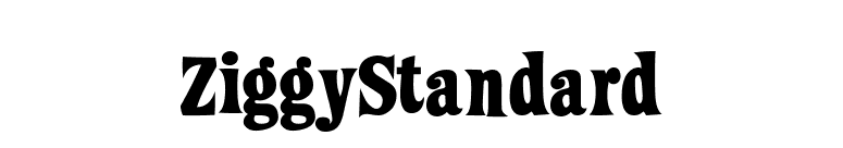 ZiggyStandard font preview