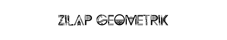 ZILAP GEOMETRIK font preview
