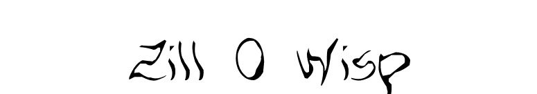 Zill O Wisp font preview