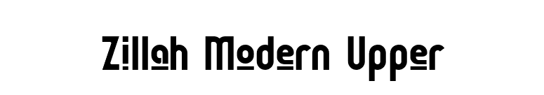 Zillah Modern Upper font preview