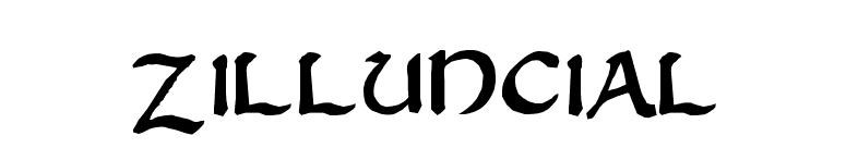 Zilluncial font preview