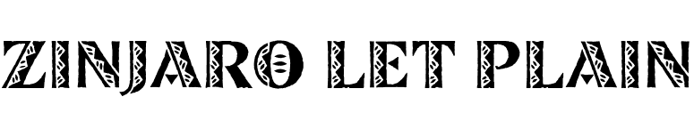 Zinjaro LET Plain font preview
