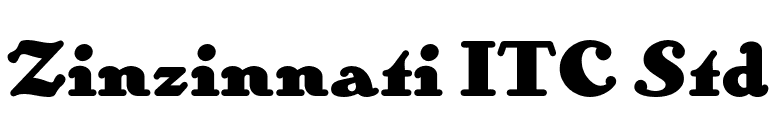 Zinzinnati ITC Std font preview