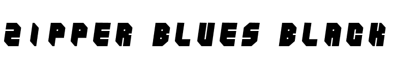 Zipper blues Black font preview