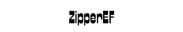 ZipperEF font preview