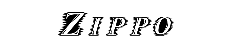 Zippo font preview