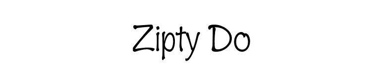 Zipty Do font preview