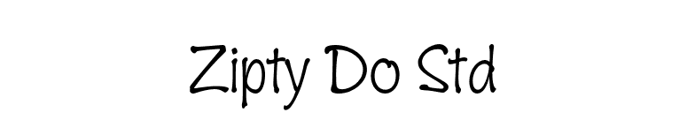 Zipty Do Std font preview