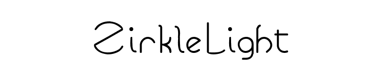 ZirkleLight font preview