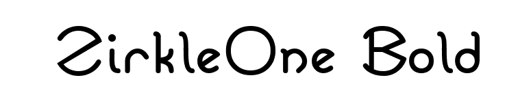 ZirkleOne Bold font preview