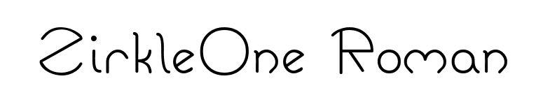 ZirkleOne Roman font preview