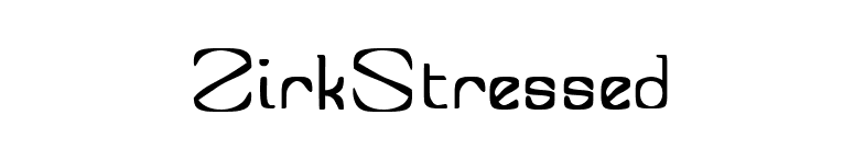 ZirkStressed font preview