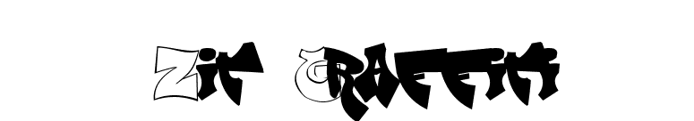 Zit Graffiti font preview