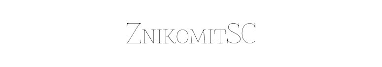 ZnikomitSC font preview